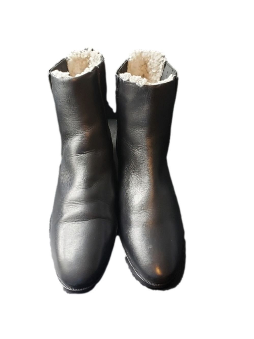 J Crew Sherpa-lined Chelsea Leather Boots
